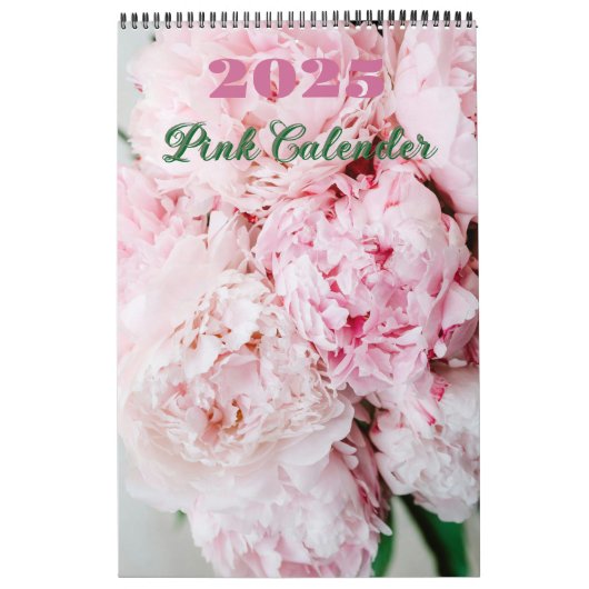 Calendrier Fleurs Roses 2025 (Protection)