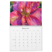Calendrier Fleurs Roses de Style Pictural (Mar 2027)