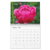 Calendrier Fleurs roses du jardin (Feb 2027)