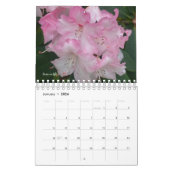 Calendrier Fleurs roses du jardin (Jan 2026)