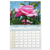 Calendrier Fleurs Roses magnifiques (Jan 2026)