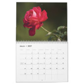 Calendrier Fleurs rouges 2025 (Mar 2027)