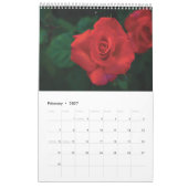 Calendrier Fleurs rouges 2025 (Feb 2027)