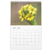 Calendrier Fleurs sauvages (Mar 2027)