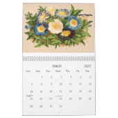 Calendrier Fleurs vintages (Mar 2027)