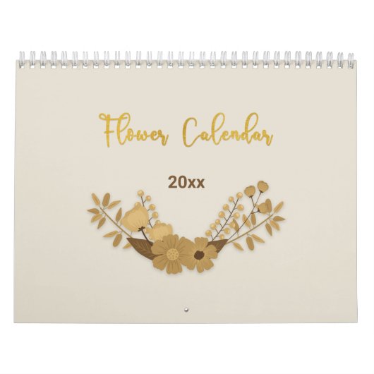 Calendrier Fleurs vintages avec devis de motivatio (Protection)