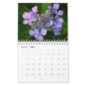 Calendrier Fleurs violettes (Jan 2026)
