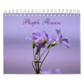 Calendrier Fleurs violettes (Protection)