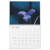 Calendrier Fleurs violettes 2025 (Mar 2027)