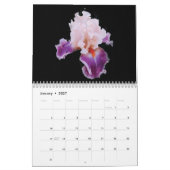 Calendrier Fleurs violettes 2025 (Jan 2027)