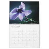 Calendrier Fleurs violettes 2025 (Feb 2027)