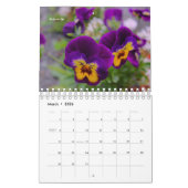 Calendrier Fleurs violettes du jardin (Mar 2026)