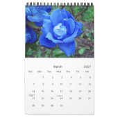 Calendrier floral 2012 12 mois d'une page (Mar 2027)