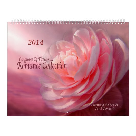 Calendrier floral 2014 d'art de collection Romance (Protection)