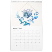 Calendrier floral 2024 (Feb 2027)