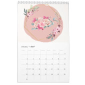 Calendrier floral 2024 (Jan 2027)