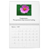 Calendrier floral 2024 (Feb 2027)