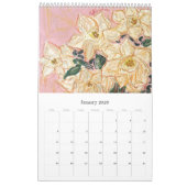Calendrier floral 2025 (Jan 2026)