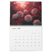 Calendrier floral 2025 : Plage de fleurs botanique (Jan 2027)