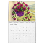 Calendrier Floral 2026 - Illustrations botaniques colorées (Mar 2026)