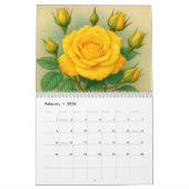 Calendrier Floral 2026 - Illustrations botaniques colorées (Feb 2026)