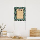 Calendrier floral 2026 Poster (Cuisine)