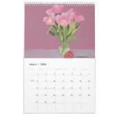 Calendrier Floral Art Par Linda Kavalsky+Dates Per (Mar 2026)