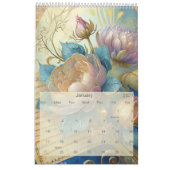 Calendrier floral baroque (Jan 2027)