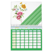 Calendrier Floral coloré 2021 (Mar 2027)
