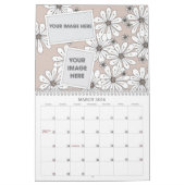 Calendrier floral d'album de Paisley (Mar 2026)