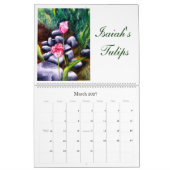 Calendrier floral d'aquarelle (Mar 2027)