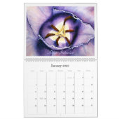 Calendrier floral d'aquarelle (Jan 2026)