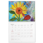 Calendrier floral des dessins originaux (Mar 2026)