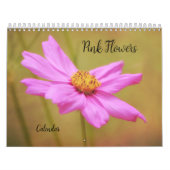 Calendrier floral des fleurs roses (Protection)