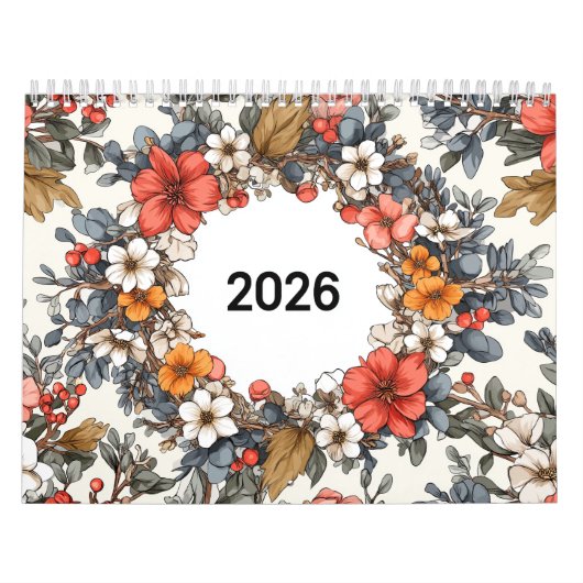 Calendrier 🌸📅 Floral Dreams 2026 🌿✨ (Protection)