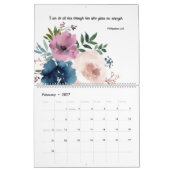 Calendrier floral du couplet de la Bible (Feb 2027)
