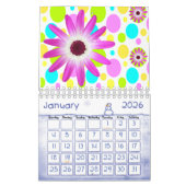 Calendrier Floral Elephant Flowers 2021 (Jan 2026)