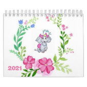 Calendrier Floral Elephant Flowers 2021 (Protection)
