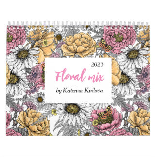 Calendrier Floral mix Calendar