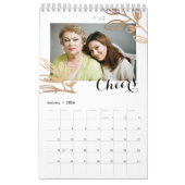 Calendrier floral personnalisé (Jan 2026)