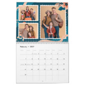 Calendrier floral personnalisé avec photo de famil (Feb 2027)