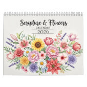 Calendrier Floral Scripture Calendar  (Protection)