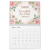 Calendrier Floral Scripture Calendar  (Feb 2027)