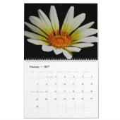 Calendrier Floral sur le noir (Feb 2027)
