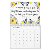Calendrier Floral Watercolor Bible Verse Calendar (Mar 2026)