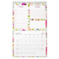 Flore Chic Floral Personnalisé À faire mensuelleme