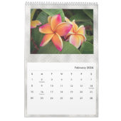 Calendrier Flore Plumeria Fleurs tropicales Photo (Feb 2026)