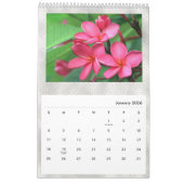 Calendrier Flore Plumeria Fleurs tropicales Photo (Jan 2026)