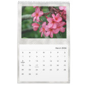 Calendrier Flore Plumeria Fleurs tropicales Photo (Mar 2026)
