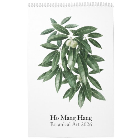 Calendrier Flower calendar by Ho Mang Hang 2026 (Protection)